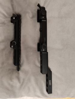 Кронштейн МАК на Blaser с отдельной планкой Picatinny+кронштейн родной Rika NV