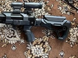 Кронштейн SAG  боковой быстросъемный Picatinny для АК/Сайга