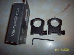 Кронштейны и кольца 25,4мм и 30мм. на ластохвост и weaver.