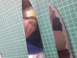 Кухонная пара.Ножи из ламината.