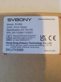 Квадрокоптер.Зрительная труба +эл.аккуляр-SVBONY.