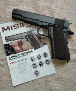 KWC Colt 1911 [шары, 6.0 мм, блоубэк, металл]