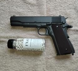 KWC Colt 1911 [шары, 6.0 мм, блоубэк, металл]