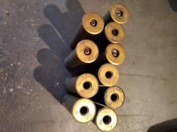 Латунные гильзы 20 калибра б/у.