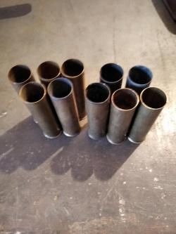 Латунные гильзы 20 калибра б/у.