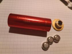 Лазерный патрон для холодной пристрелки 12 калибр с батарейками