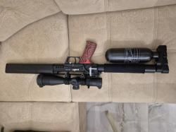 Леший 2, комплект-ружье с колбой 0,42л, оптический прицел, баллон 6,8л с зарядной станцией