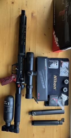 Леший 2/7.62 редуктор Хума/ колба 350мл/ цифровой манометр/ прицел