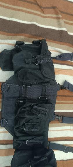 Тактический пояс (варбелт) с подсумками и лямками от Stich Profi (чёрный)