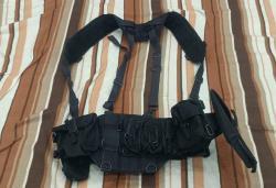 Тактический пояс (варбелт) с подсумками и лямками от Stich Profi (чёрный)