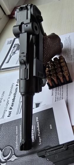 Luger Parabellum от Gletcher, 4,5 мм, тюнинг