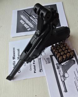 Luger Parabellum от Gletcher, 4,5 мм, тюнинг