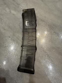 Магазин PUF GUN для Сайга 9 и TR9S прозрачный на 20 патронов