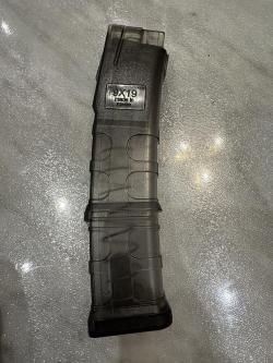 Магазин PUF GUN для Сайга 9 и TR9S прозрачный на 20 патронов