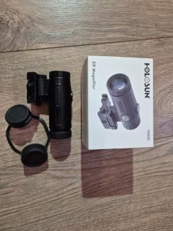 Магнифер (увеличитель) Holosun HM3X 3x, откидной, QD крепление