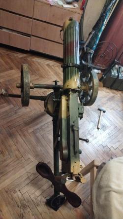 Макет пулемета Максим (1935г)на универсальном станке Владимирова ( зенитно-пехотный)