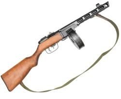 Макет сувенирный пистолет-пулемет ППШ DE-9301