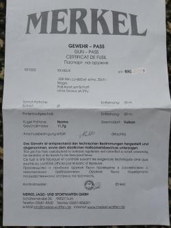 MERKEL RX. HELIX Cal. 308 Win