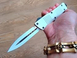 Microtech Combat Troodon D/E Storm Trooper Knife (3.4" White) 142-1ST