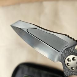 🔥Microtech Marfione Custom Matrix-кастомный нож (Satin Mirror Polish DLC+Carbon Fiber)