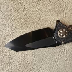 🔥Microtech Marfione Custom Matrix-кастомный нож (Satin Mirror Polish DLC+Carbon Fiber)