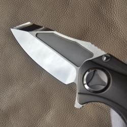 Microtech Marfione Custom Matrix Mirror Polish ,Tritium Insert ,Titanium Handle