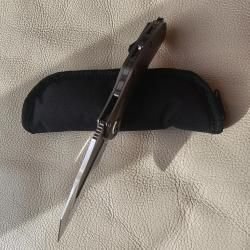 Microtech Marfione Custom Matrix Mirror Polish ,Tritium Insert ,Titanium Handle