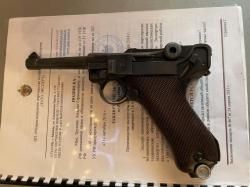 ММГ Пистолета люгер парабеллум 1937 года выпуска с экспертизой ЗАТО
