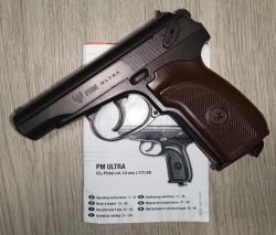  пистолет Gletcher Colt CLT 1911 4.5 мм (Blowback)  макаров блоубэк Umarex PM Ultra