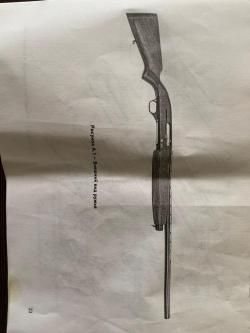 МР-153, кл.12/76 L710мм с продольной накаткой для прицела