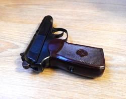 МР-654К из боевого. В тюнинге. С комплектом. Ковка. 32 серия. СССР. С кобурой и удлинителе