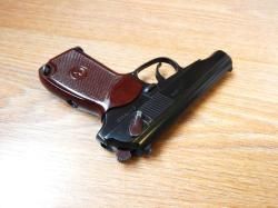 МР-654К из боевого. В тюнинге. С комплектом. Ковка. В идеале. 32 серия. СССР. С кобурой.