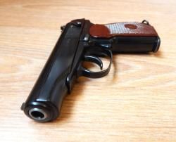 МР-654К из боевого. В тюнинге. С комплектом. Ковка. В идеале. 32 серия. СССР. С кобурой.