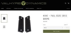 Накладки на Colt 1911 от Valkyrie Dynamics 