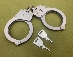 Наручники КРАБ с фиксатором Никель