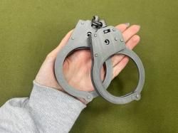 Наручники КРАБ с фиксатором Никель