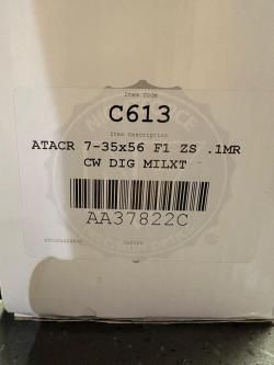 Nightforce ATACR 7-35x56 F1 ZeroStop, 0.1 Mr CW DIG MILXT