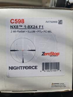 NIGHTFORCE NX8 C598 1-8X24 F1
