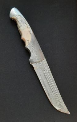 Нож авторский. Коллекция Штэфана Гобеча 2012 года. Шведский Damasteels.