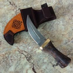 Нож "Джамбия-1" кинжал дамаск стаб.карелка