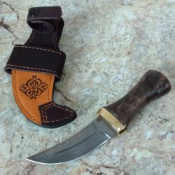 Нож "Джамбия-1" кинжал дамаск стаб.карелка