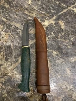 Нож Финка Малахит