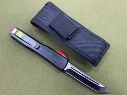 Нож фронтальный черный с красным 