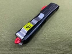 Нож фронтальный черный с красным 