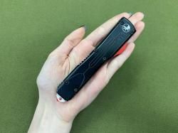 Нож фронтальный черный с красным 