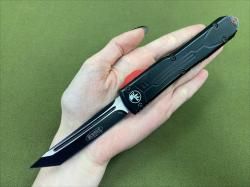 Нож фронтальный черный с красным 