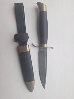 Нож из дамасской стали, финка