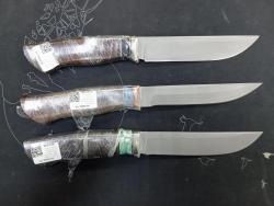 Нож Калмык, ст. S390, Айронвуд формовочные ножны