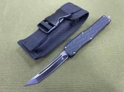 Нож кнопочный с узором на рукояти