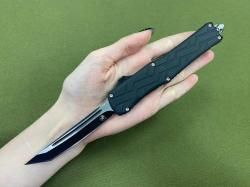 Нож кнопочный с узором на рукояти